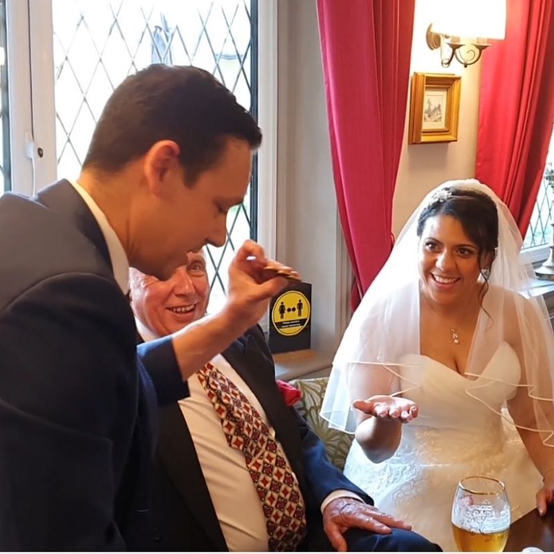 Magic performed to a bride