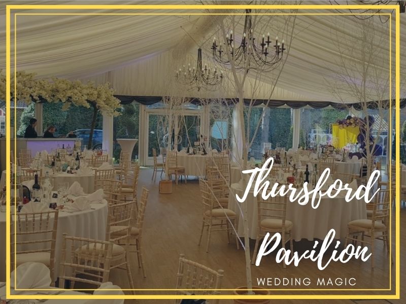 Thursford Pavilion wedding tables